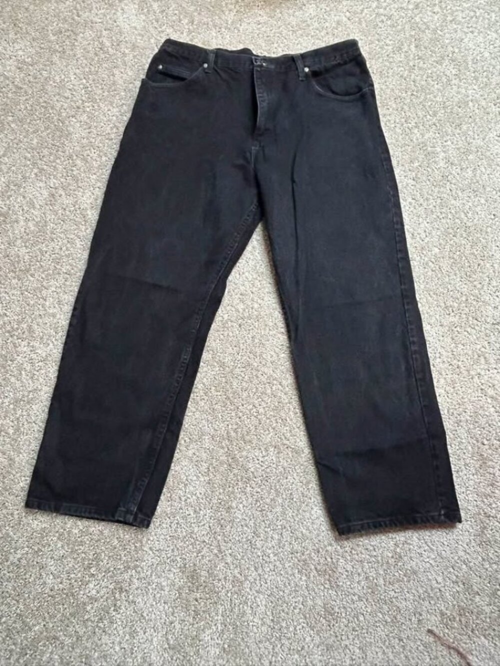 Vintage 2007 Wrangler Five Star Relaxed Fit Black Jeans (40x30)